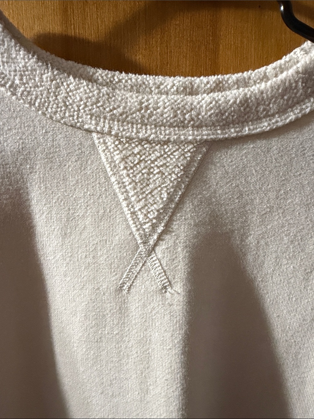 aerie Cream Oversized Crewneck Sweatshirt - Picture 2 of 4